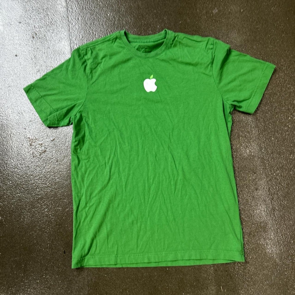 Y2K Apple Leave The World Better Iphone Apple Employee Recycled Cotton Tee